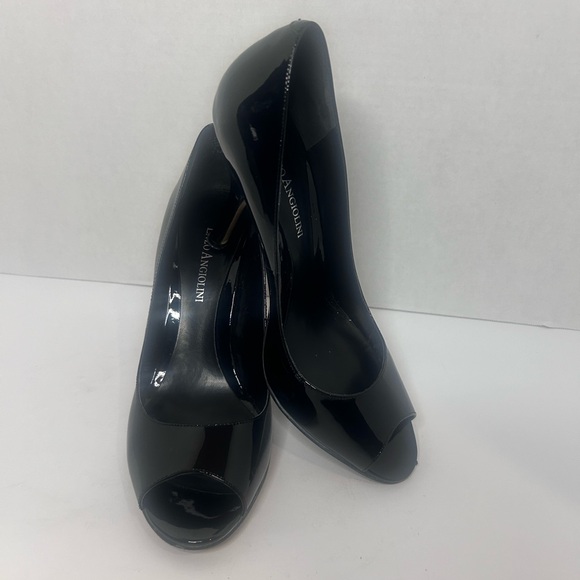 Sexy black patent Enzo Angiolini Heels - Picture 7 of 13